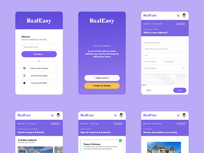 RealEasy™ app mobile ui ux