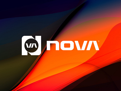 NovaVisuals Brand abstract branding gradients logo logotype nova