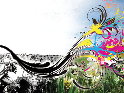 From Concept to Completion artsy black and white colorful completion concept design firm grass new print wave