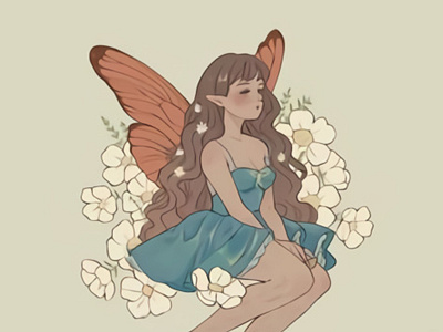 butterfly fairy animation butterfly fairy digitalart graphic design