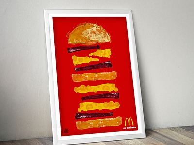 Mi timba bread burger fast food illustration patty poster timba