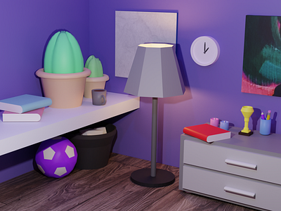 My first Blender room design