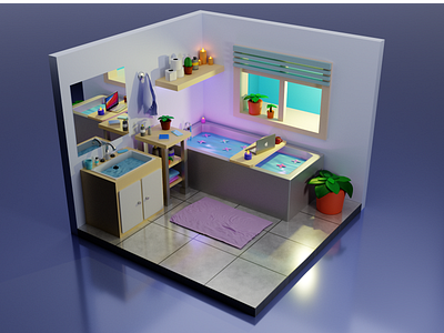 Blender 3D Bathroom