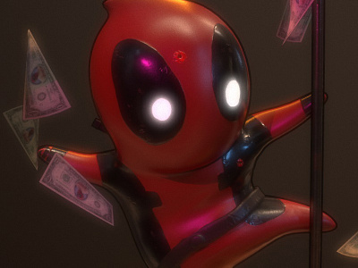 Polepool_reworked 3d character design deadpool marmoset sunday sketch toy design zbrush