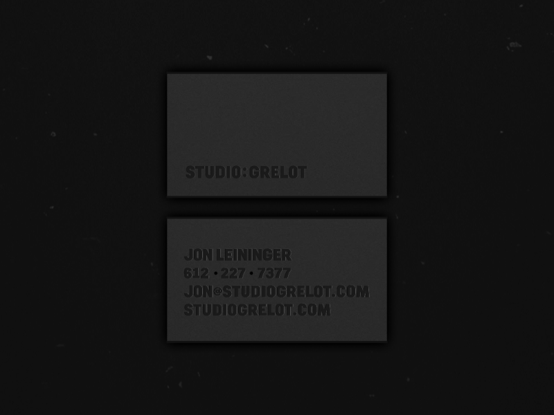 Motion Monday - Studio Grelot Business Cards
