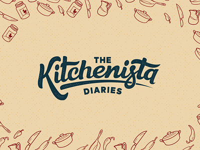 The Kitchenista branding design dribblerookie graphic design icons illustration logo sticker vector