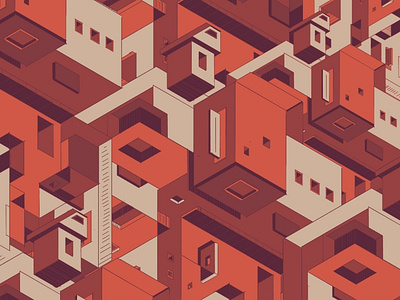 Brick abstract apple pencil branding bricks building cambridge city design harvard icon illustration ipad pro isometric pattern procreate red vector