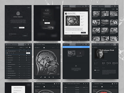 Brian_Box: Ipad breakpoint app branding card health icons ipad logo typography ui ux website