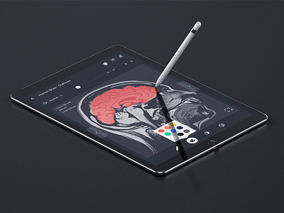 Brainbox app brain design drawing health illustration ipad team ui ux