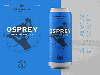 Osprey Northern IPA Rebrand beer branding can icon illustration logo packaging typography