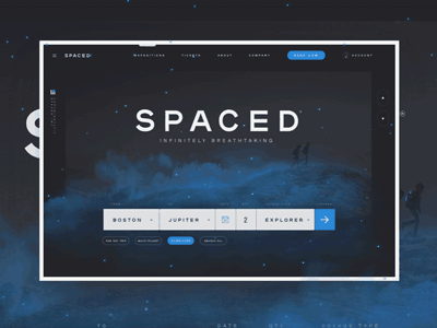 S P A C E D H O M E P A G E dann petty home page space spaced spaced challenge ui ux website