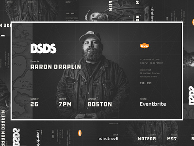 BSDS | Aaron Draplin aaron draplin boston bsds event promo splash