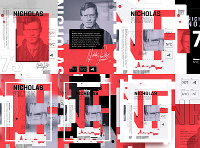 Felton Compositions branding design felton illustration layout red signature type typography