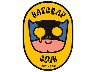 BatCrap Club graphic design illustration logo