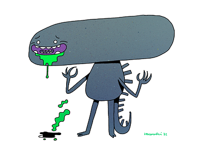Alien Day alien character design fanart illustration