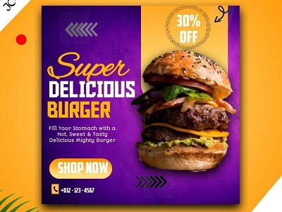 Burger Advert branding design graphic design illustration typography