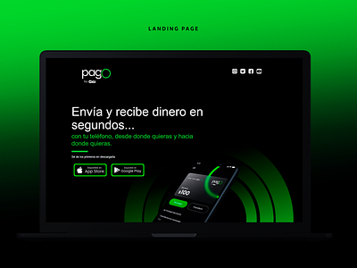 Coco Pago landing page app graphic design landingpage wallet web