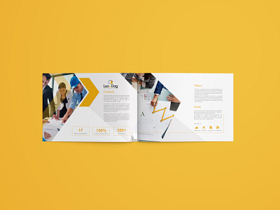Brochure Lua & Dag brand brochure design editorial design identidade de marca mock up yunii design