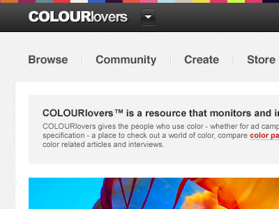 Home - Iteration #4 color colour colourlovers colourlovers.com design interation redesign