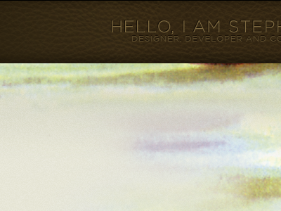 Hello, I Am Step designer developer embossed hallgren leather sneak stephen teevio watercolor