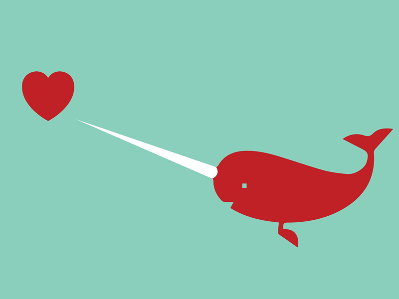 Valentines Narwhal