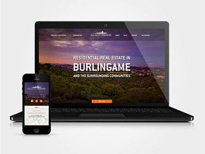 Burlingame Properties Web + Mobile design clean minimal mobile real estate ux design web design