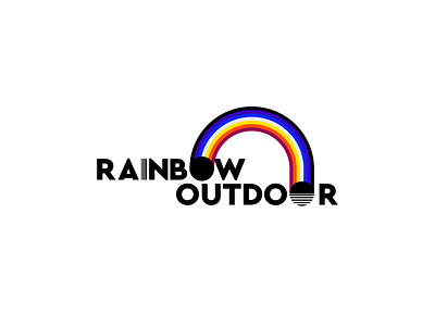Rainbow Outdoor Logo blue brand design branding colors design font free graphic design identity layers logo logo design logotype mexico minimalism rainbow typography visual identity
