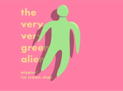 The very very green alien - Illustration