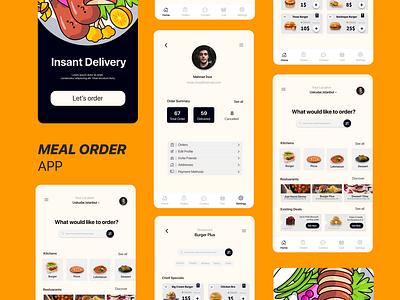 Meal order App 3d androidapp animation app appdesign appideas branding design graphic design idea illustration logo mealorder socialmedia ui ux vector
