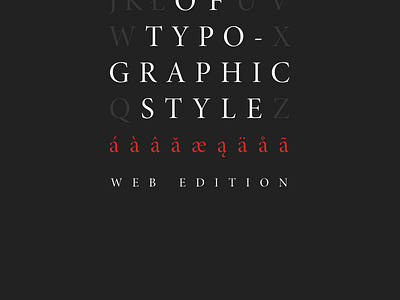 The Elements of Typographic Style (Web Ed.) codepen css html typography