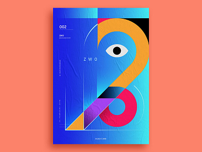 Poster 02 • Zwo • abstract artwork design digital art graphic plakat poster print