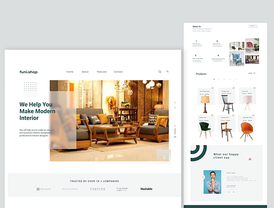 Furniture Landing Page furniture landing page ui ux website websites