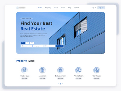 Real Estate Figma Templates branding design graphic design hero typography ui