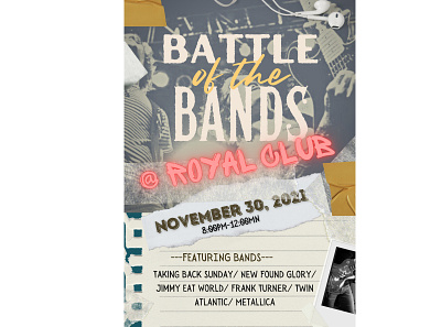 Battle of the Band (Poster) design illustration logo