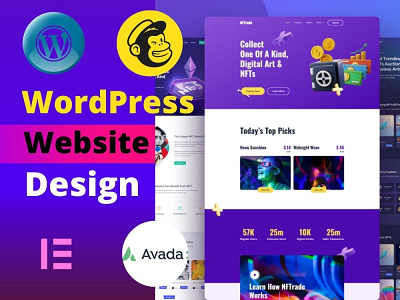 I will design wordpress website using wordpress and elementor. businesswebsite elementorlanding responsivewebsite squeezepage wordpress wordpresslanding wordpresswebsite