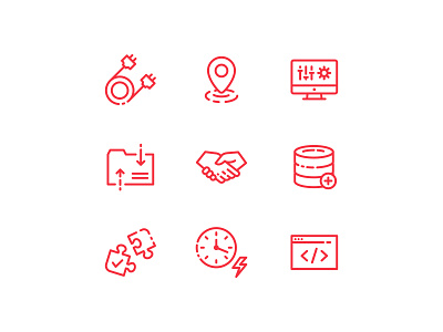 Software Development Icons design icons illustration software tech technology