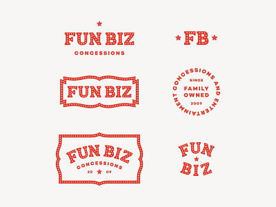 Fun Biz Lockups brand branding custom type logo logomark
