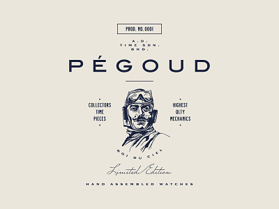 Pégoud Brand Marks + Illustrations brand branding illustration logo vector watches