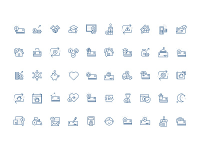 Community Resource Bank Icons bank icon icons illustration vector