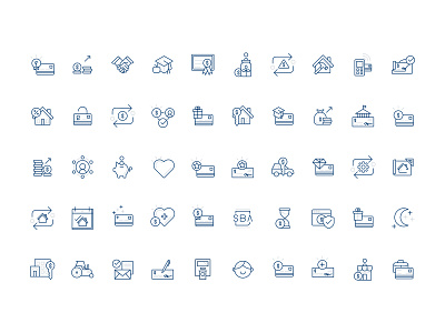 Community Resource Bank Icons