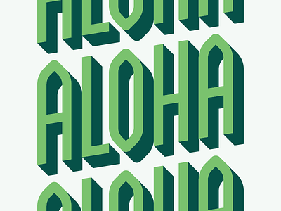 Aloha DNA Custom Type custom type font logo typography