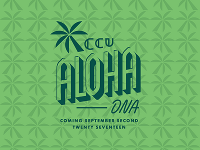 Aloha DNA Pattern custom type illustration logo pattern typography vector
