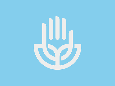 Community of Peace Hand hand illustration logo school symbol vector