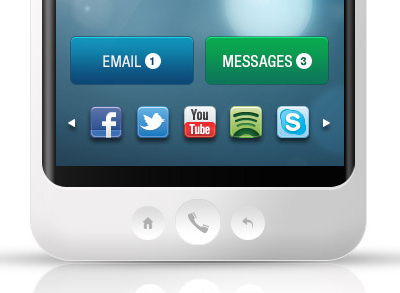 Gem Phone concept UX UI concept glasgow icons mobile smart phone ui ux