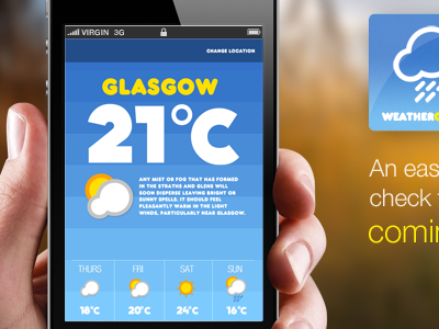 Weather Check App app cloud concept icons ios ipad iphone mobile ui ux
