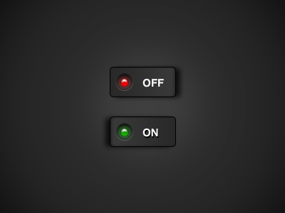 On/Off Switch 3d button dark green icons ios iphone light navigation red settings switch toggle ui ux
