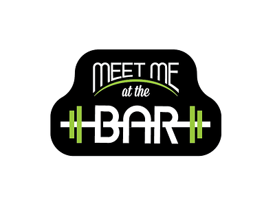 Meet Me at the Bar bar barbell benchpress deadlift exercise fitness gym healthy lift muscles sticker strong
