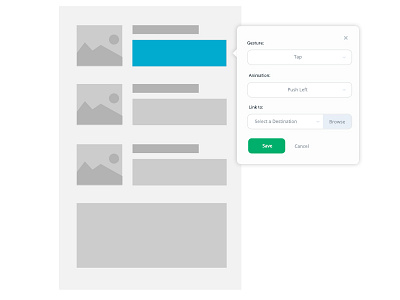 Web Prototyping Tool Menu design menu prototyping startup web application
