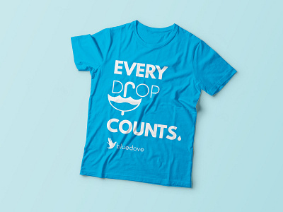 Every. Drop. Counts. color give graphic illustration nonprofit rain shirt style tshirt umbrella