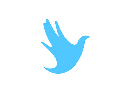 Nonprofit Logo badge blue branding dove emblem graphics hand identity illustration logo nonprofit style